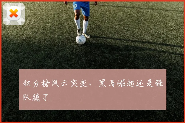 积分榜风云突变,黑马崛起还是强队稳了